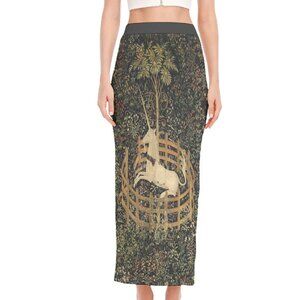 Unicorn in Captivity Art Print Skirt